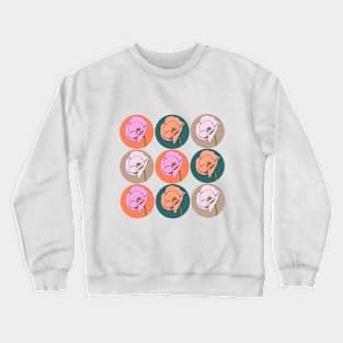 Retro Style Poppy Pop Art Crewneck Sweatshirt